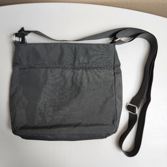 Baggallini Womens Snap It Dark Gray Nylon Travel Crossbody - Picture 4 of 12